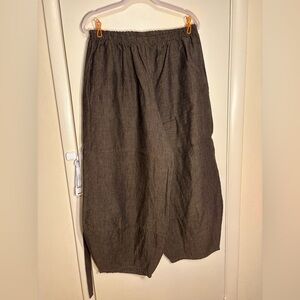 Bryn Walker Oliver 100% LIGHT linen cool gray-brown pants